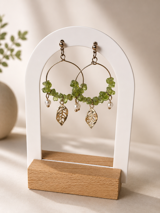 Pendientes Hoja Verdes