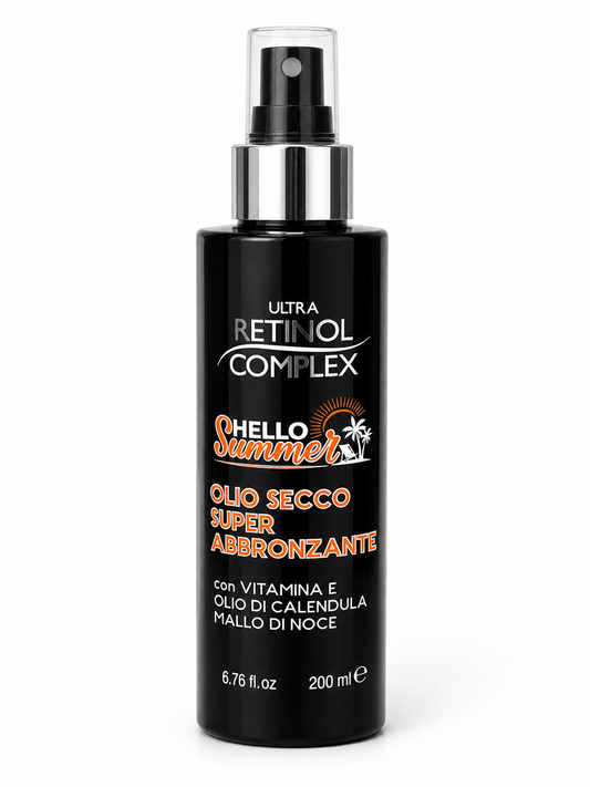 Aceite Seco Super Bronceador Retinol Complex Hello Summer
