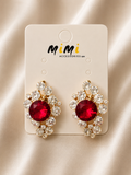 Pendientes con Piedra Roja