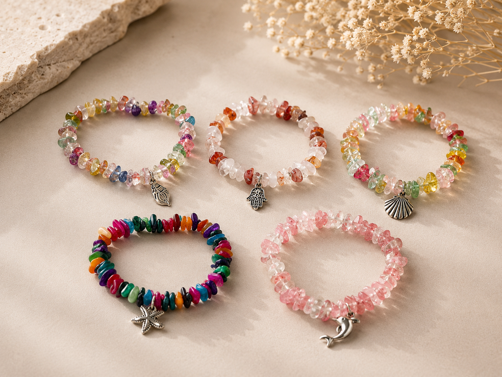 Pulsera de Piedras de Colores
