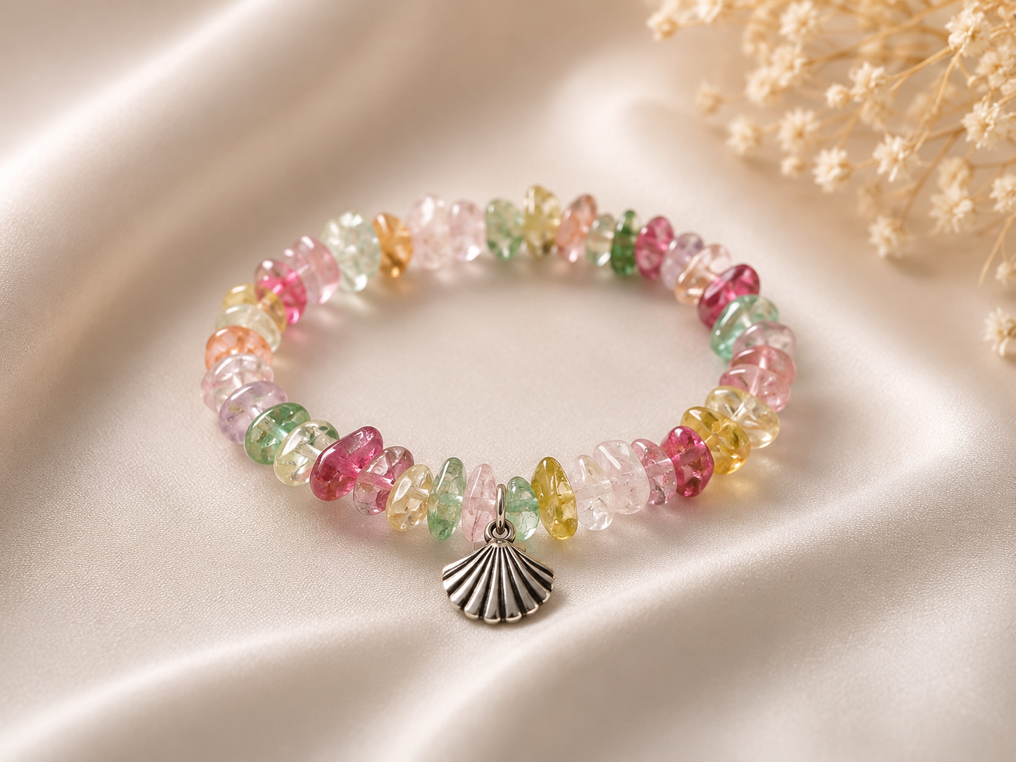 Pulsera de Piedras de Colores