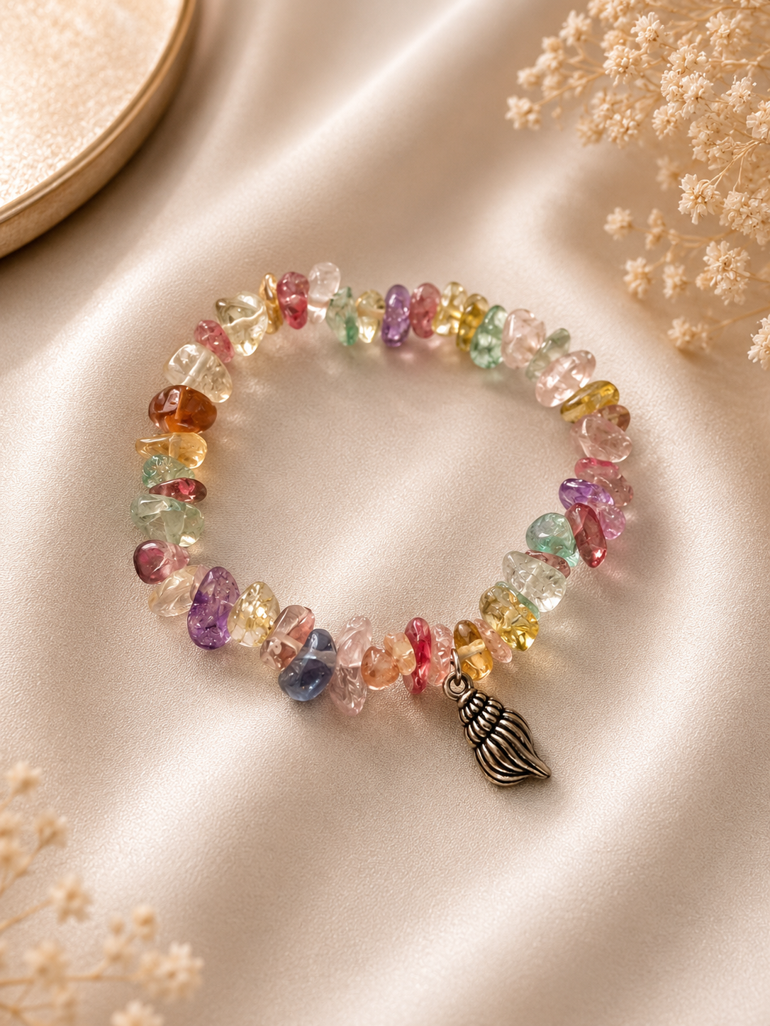Pulsera de Piedras de Colores