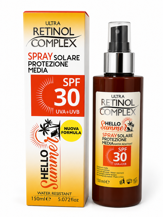 Spray Solar SPF 30 Retinol Complex Hello Summer
